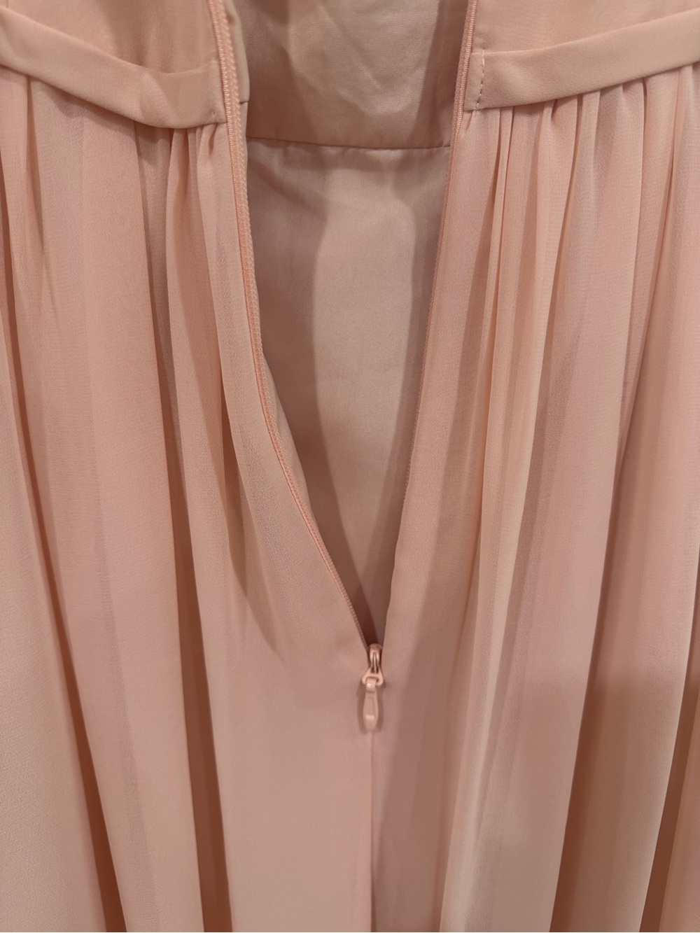 Azazie Blush Maxi Dress with Ruffle Straps - Picture 5 of 9